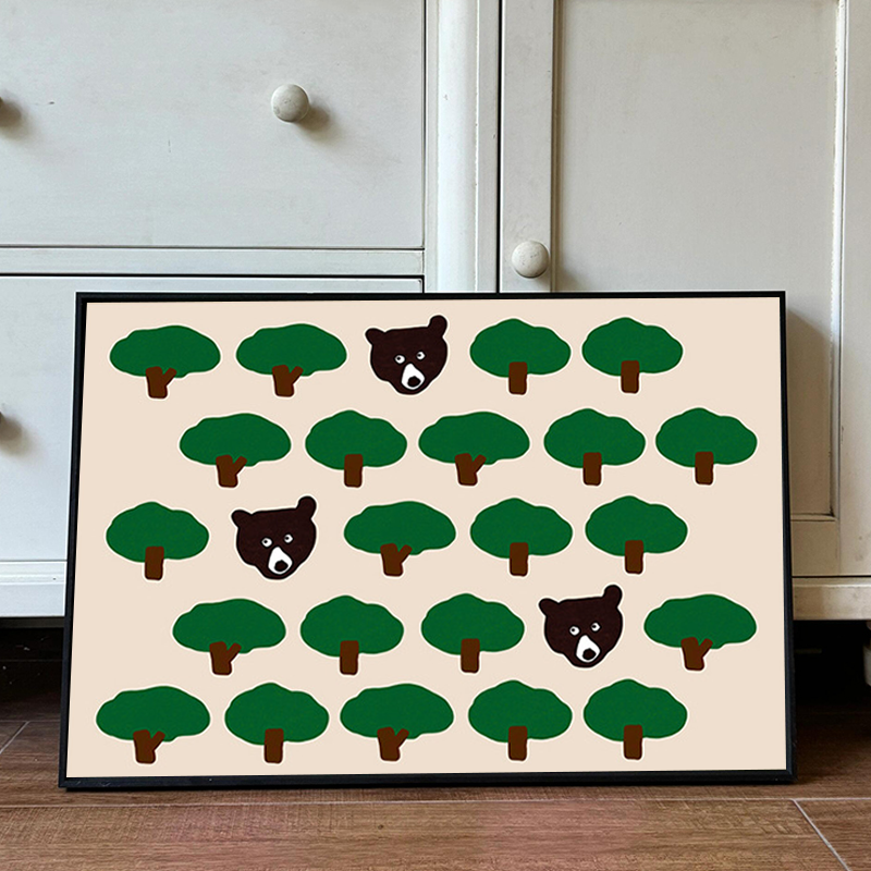 Vintage-style Puppy Animal Living Room Decorative Painting, American Niche Art Painting, High-end Sense Bedroom Wall Art, Dining Room Mural - Image 2