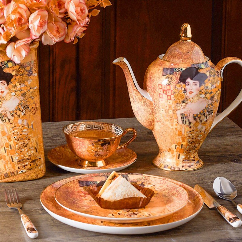 Baroque Splendor | Luxury Vintage Bone China Coffee & Dining Suite - Grand Château Collection - Image 3