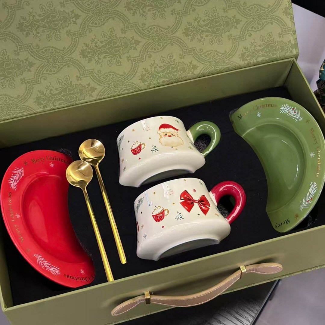 Christmas Wonderland Ceramic Cup & Saucer Gift Set - Image 3