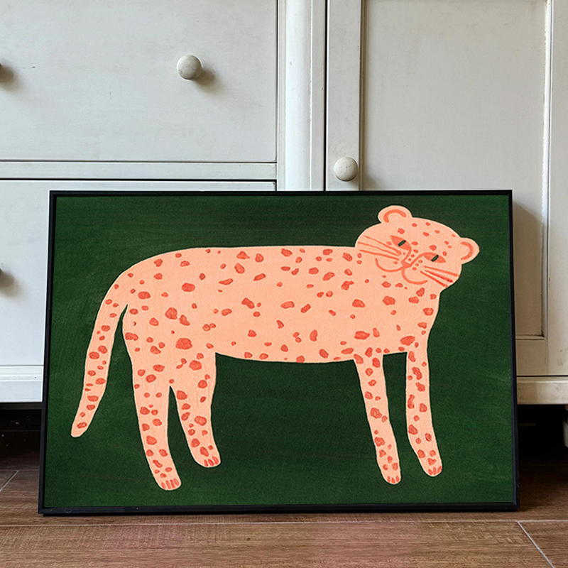 Vintage-style Puppy Animal Living Room Decorative Painting, American Niche Art Painting, High-end Sense Bedroom Wall Art, Dining Room Mural - Image 3