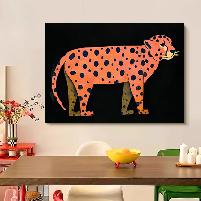 Vintage-style Puppy Animal Living Room Decorative Painting, American Niche Art Painting, High-end Sense Bedroom Wall Art, Dining Room Mural - Image 4