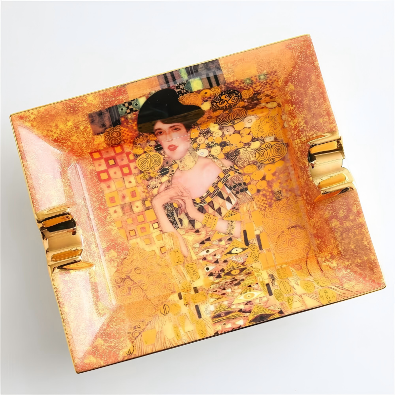 The Golden Phase | Gustav Klimt Fine Bone Porcelain Masterpiece Cigar Ashtray Collection - Image 5