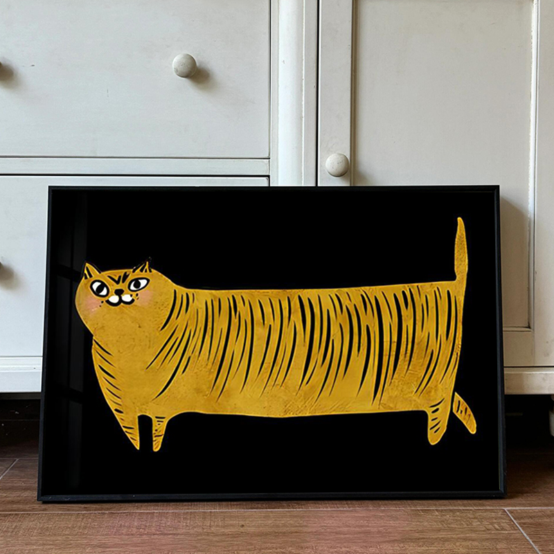 Vintage-style Puppy Animal Living Room Decorative Painting, American Niche Art Painting, High-end Sense Bedroom Wall Art, Dining Room Mural - Image 5
