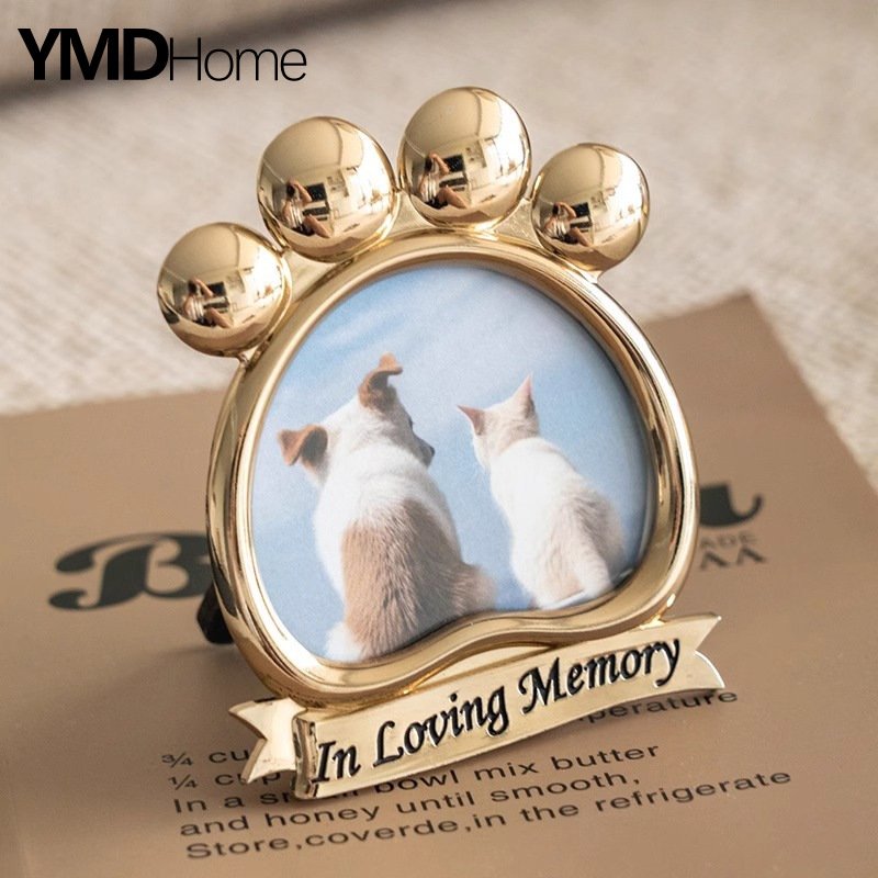 Golden Paw Print Pet Memorial Picture Frame - Image 3
