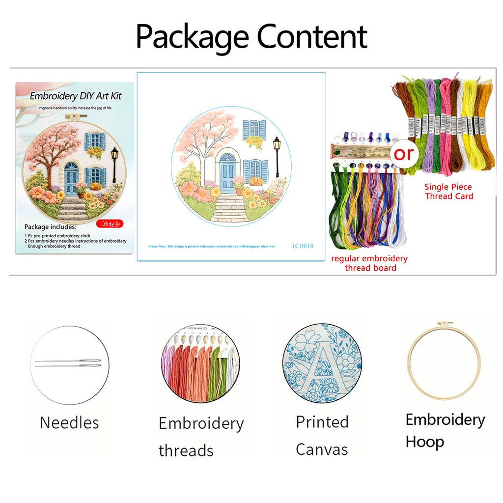 Scenic Serenity: DIY Hand Embroidery Kit Series - Image 11