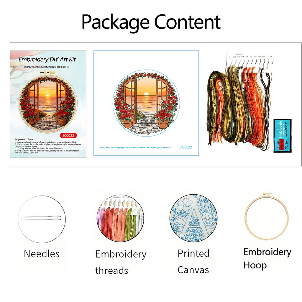 Scenic Serenity: DIY Hand Embroidery Kit Series - Image 10