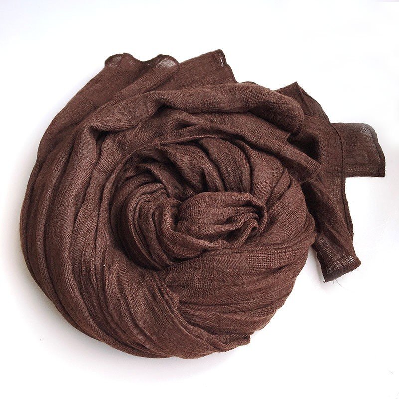 Earthbound Melodies: The Chestnut & Espresso Multi-Texture Scarf Collection - Image 21