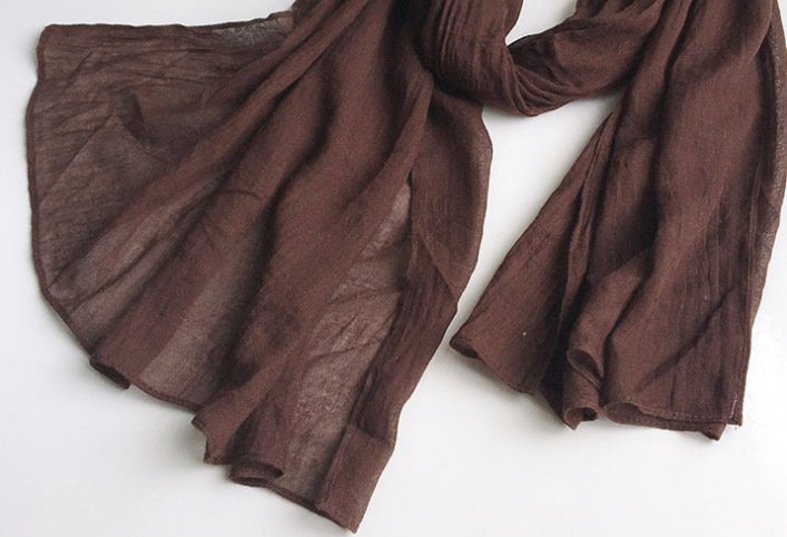 Earthbound Melodies: The Chestnut & Espresso Multi-Texture Scarf Collection - Image 20