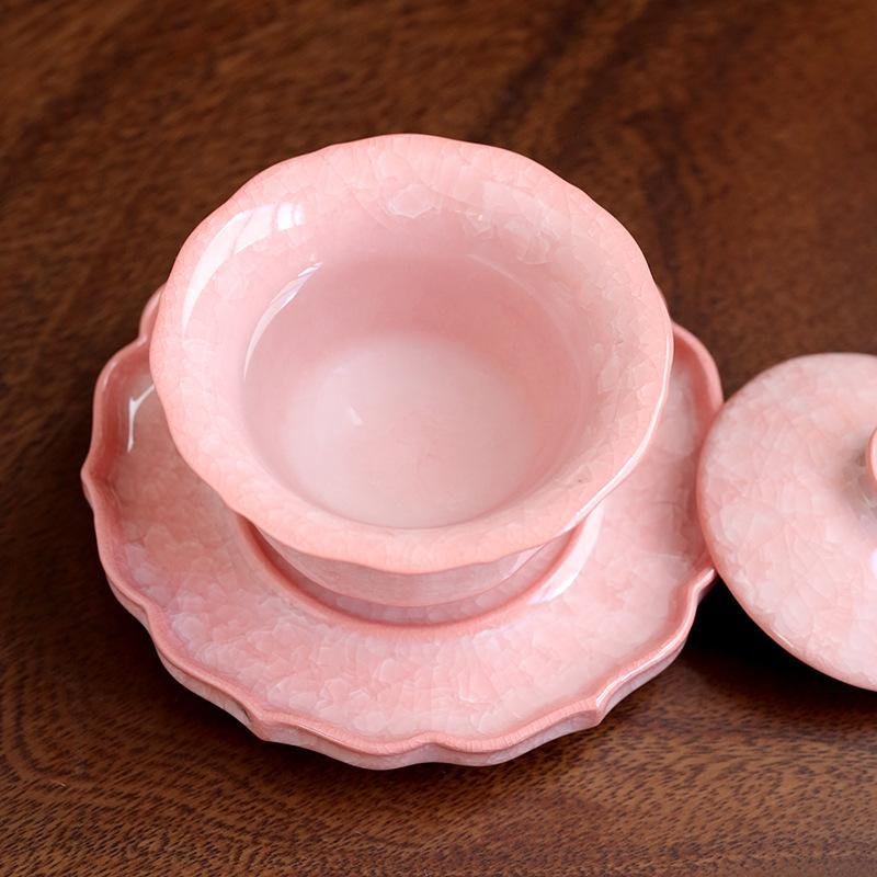 Artisan Embossed Floral Jian Zhan Teacup - Vintage Collection - Image 3