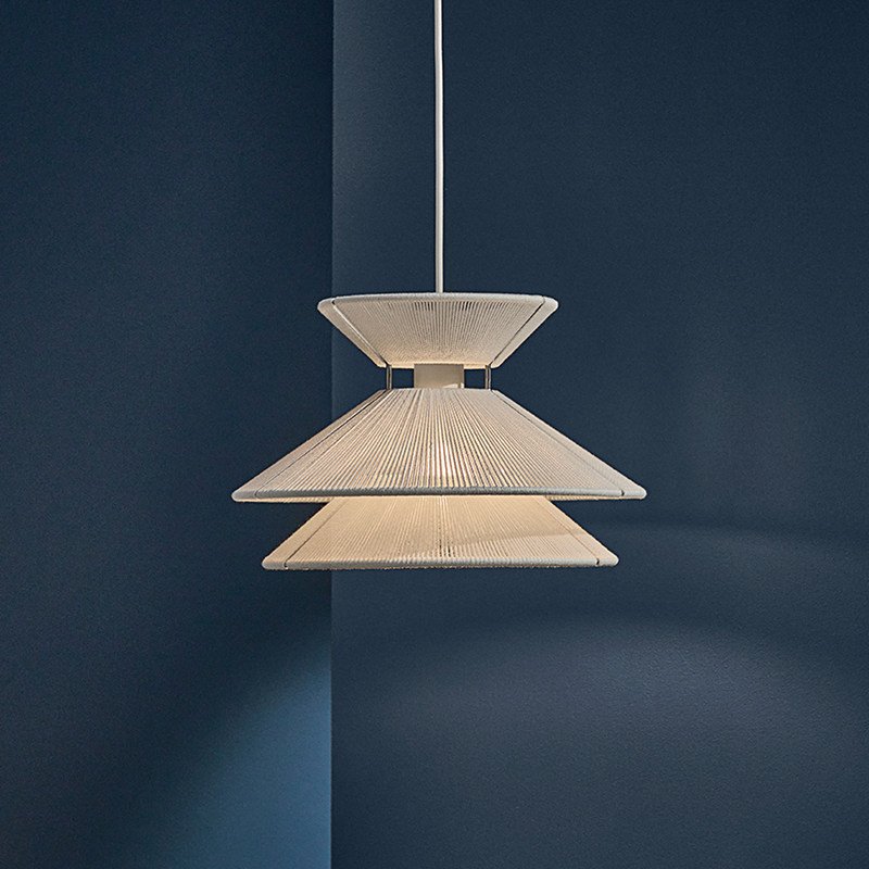 Danish Designer Kiku Pendant Light – Japanese Mid-Century Style; Creative Hemp Rope & Wabi-Sabi Aesthetic; Suitable for Dining Rooms, Bars, Studies, and Bedrooms. - Image 3