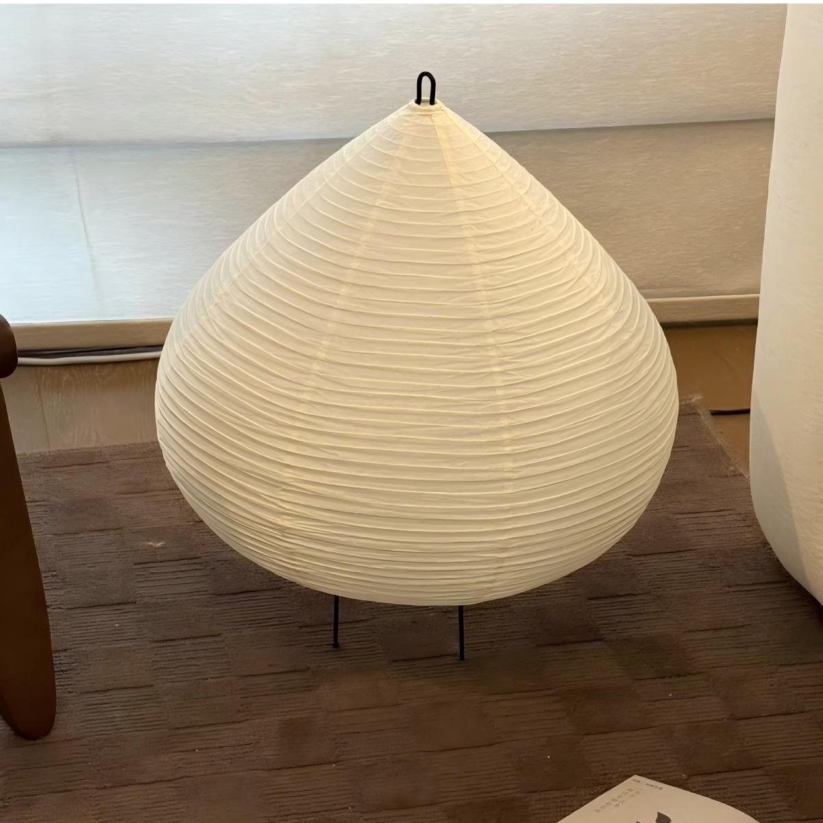 Japanese Wabi-Sabi Style Rice Paper Table Lamp (Bedroom/Dining Room/Tea Room) – Factory Direct; Designer Paper-Art Floor Lamp for Guesthouses - Image 3