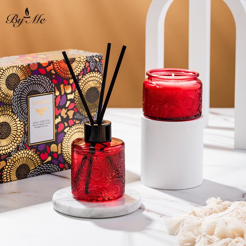YME Embossed Candle Holder Candle - Image 4