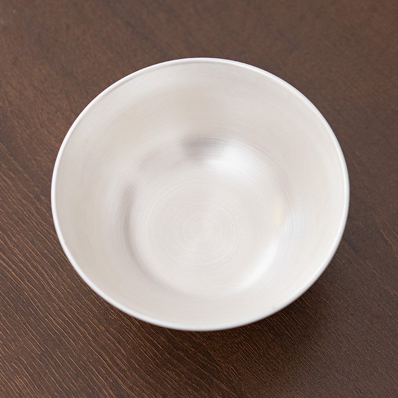 Imperial Silver-Lined Porcelain Meditation Bowl Set - Image 4