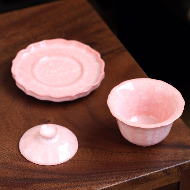 Artisan Embossed Floral Jian Zhan Teacup - Vintage Collection - Image 4