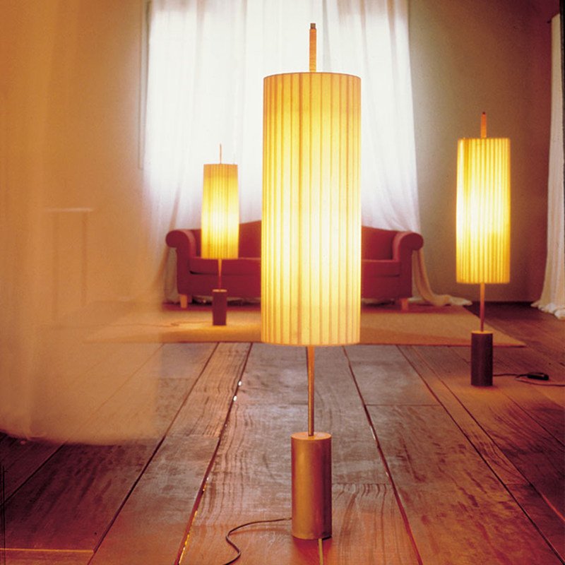 Japanese-style floor lamp for living room, bedroom, or study; creative designer standing lamp with Zen aesthetics, suitable for placement beside a sofa or on tatami flooring. - Image 3
