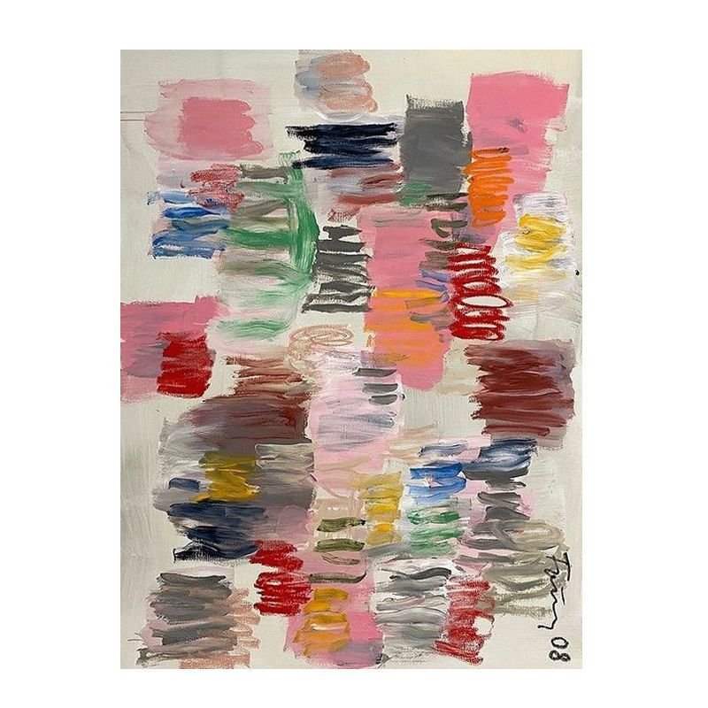"Vibrant Rhythms" Abstract Expressionist Oil Painting - Image 4