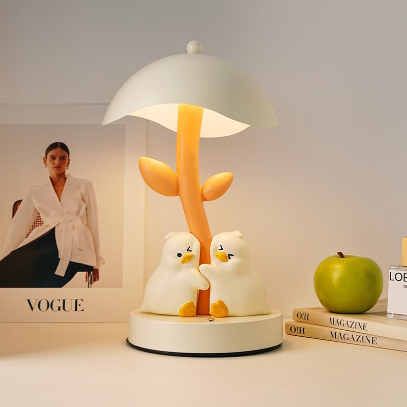 "Embrace & Accompany" Whimsical Storybook Desk Lamp | Premium Animal Nursery & Bedside Ambient Nightlight - Image 3