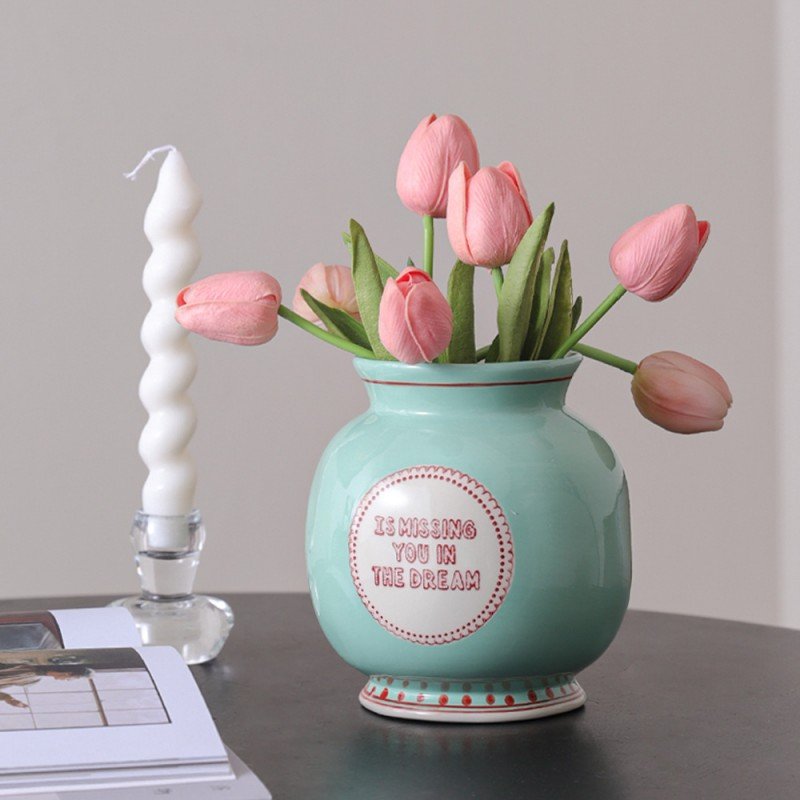 Whimsical "Dreamer's Poetry" Ceramic Vase Collection - Image 4
