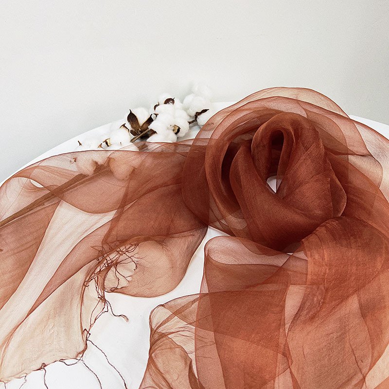 Earthbound Melodies: The Chestnut & Espresso Multi-Texture Scarf Collection - Image 5