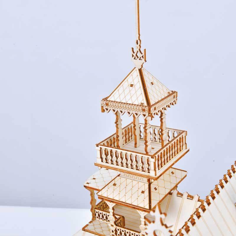 Victorian Manor 3D Wooden Puzzle – Premium DIY Architectural Model Kit - Image 4