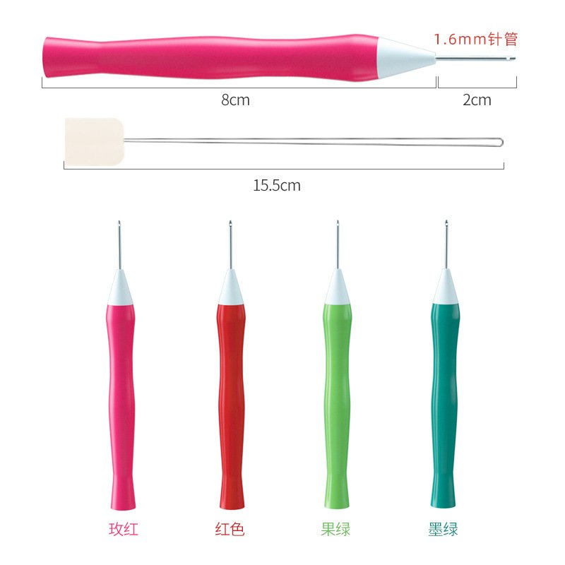 Color Ergonomic Anti-Slip Punch Needle, Thick Yarn Punch Needle Tool For DIY Embroidery Punch Craft - Image 5