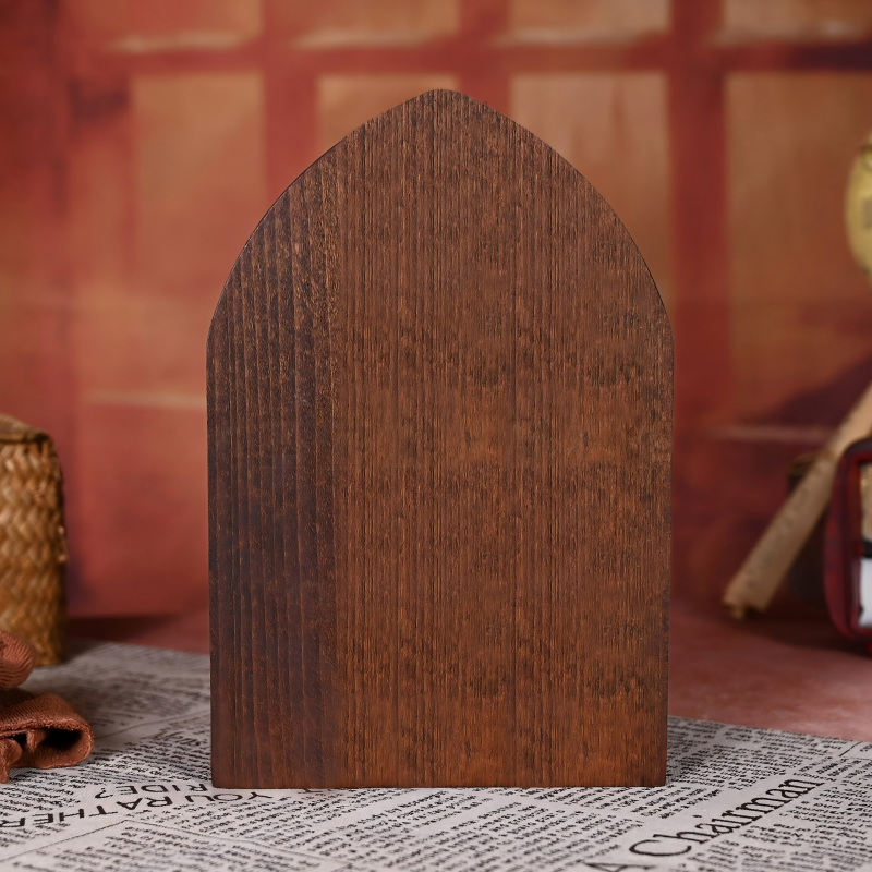 Handcrafted Wooden St. Michael Archangel Altar Shrine - Candle Holder & Devotional Decor - Image 4