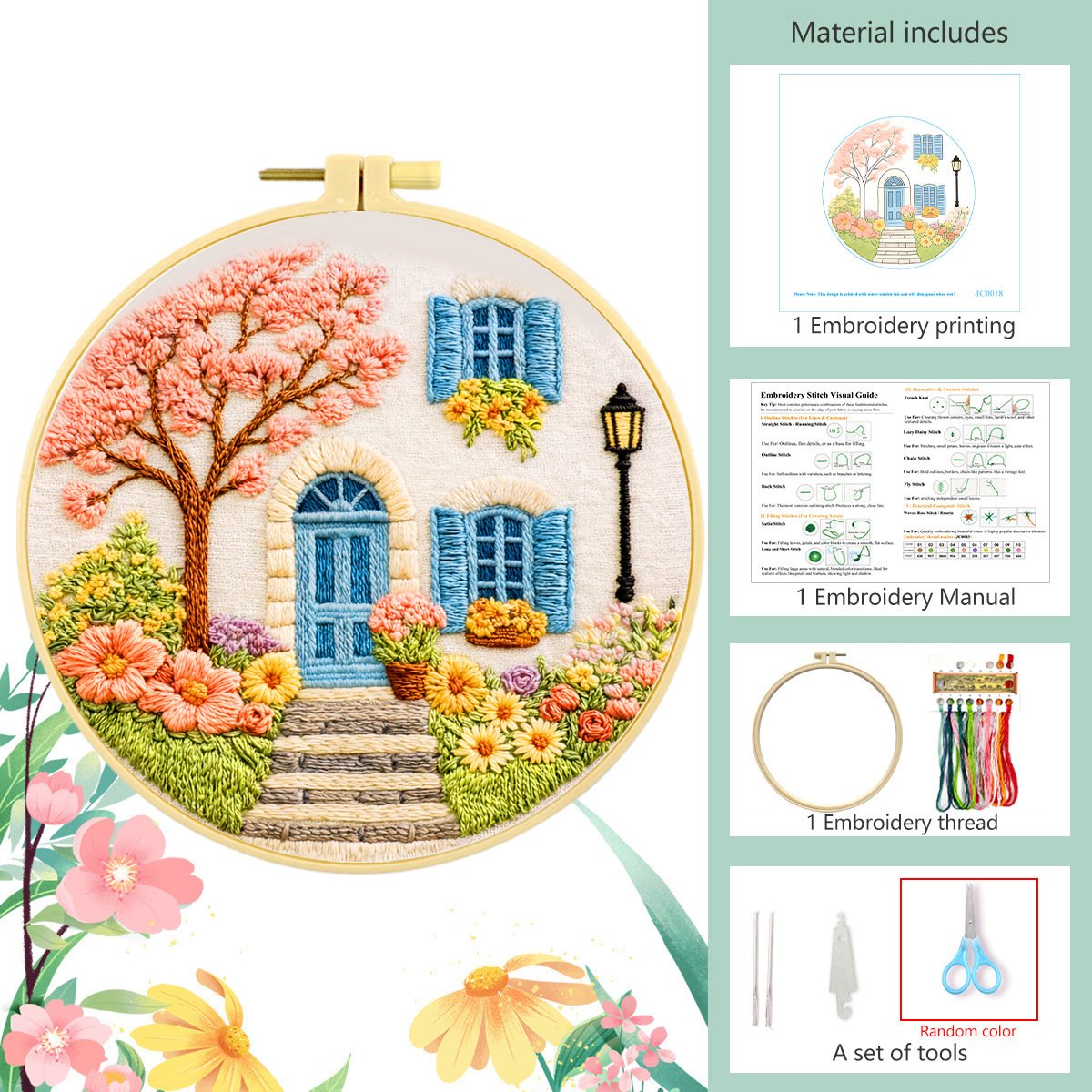 Scenic Serenity: DIY Hand Embroidery Kit Series - Image 17