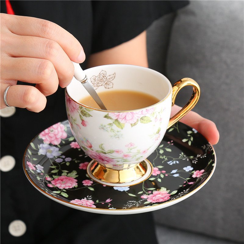 English Rose Charm Fine Bone China Tea Service | Whimsical Victorian Botanical Collection - Image 5