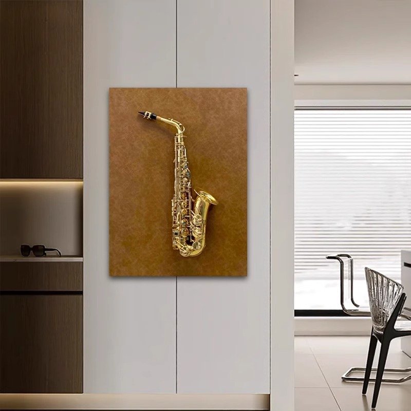 Vintage Alto Saxophone 3D Relief Wall Art for Jazz Bar Studio - Image 4