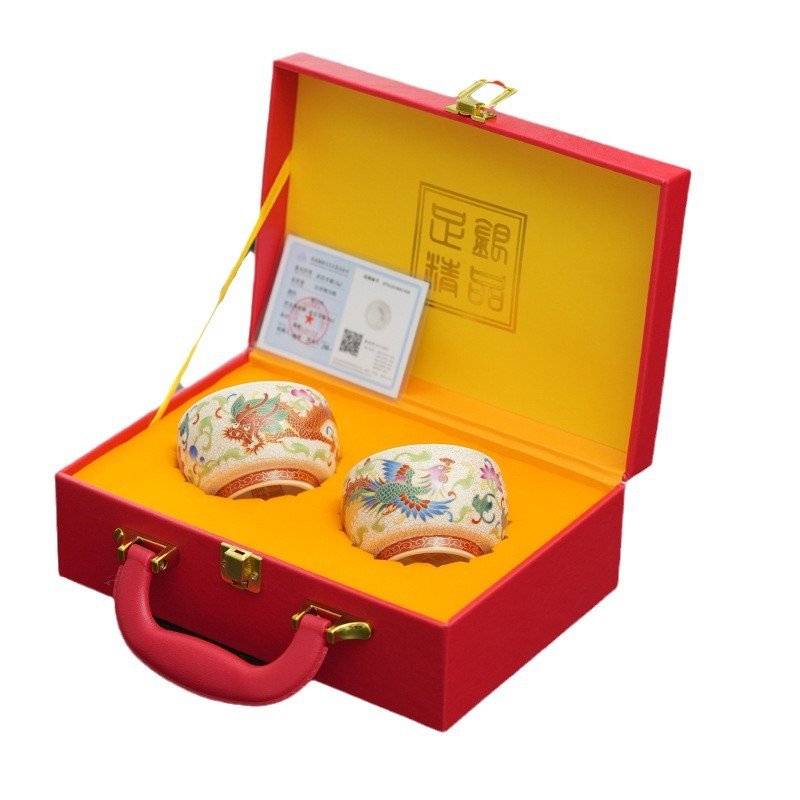 Premium Silver-Lined Porcelain Tea Set | Traditional Aesthetic & Zen Presentation - Image 6