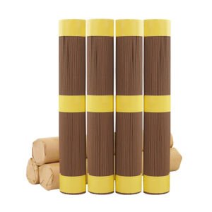 Natural Brown Hand-tied Incense Sticks, Bulk Pack Vertical Line Incense for Indoor Aromatherapy