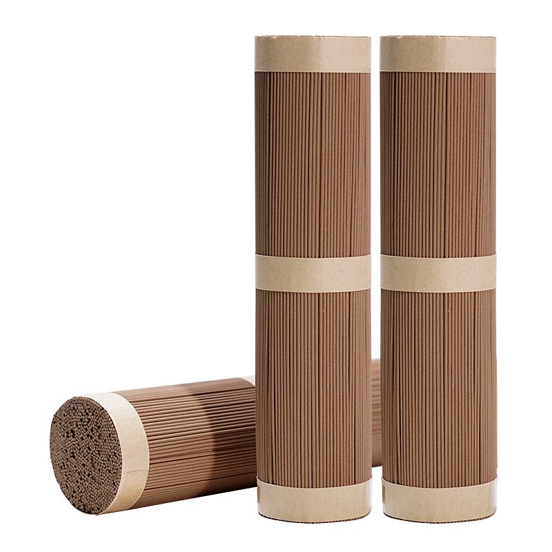 Natural Brown Hand-tied Stick Incense Bundles, Pure Herbal Vertical Incense Sticks for Aromatherapy