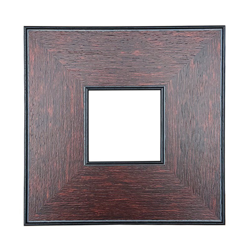 Dark Walnut Multi-Layer Recessed Wood Picture Frame - Image 5