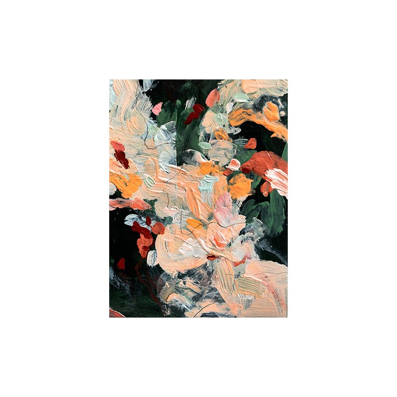 Oversized Mid-Century Modern 3D Textured Abstract Floral Oil Painting – Bold Expressionist Impasto Canvas Wall Art - Image 6