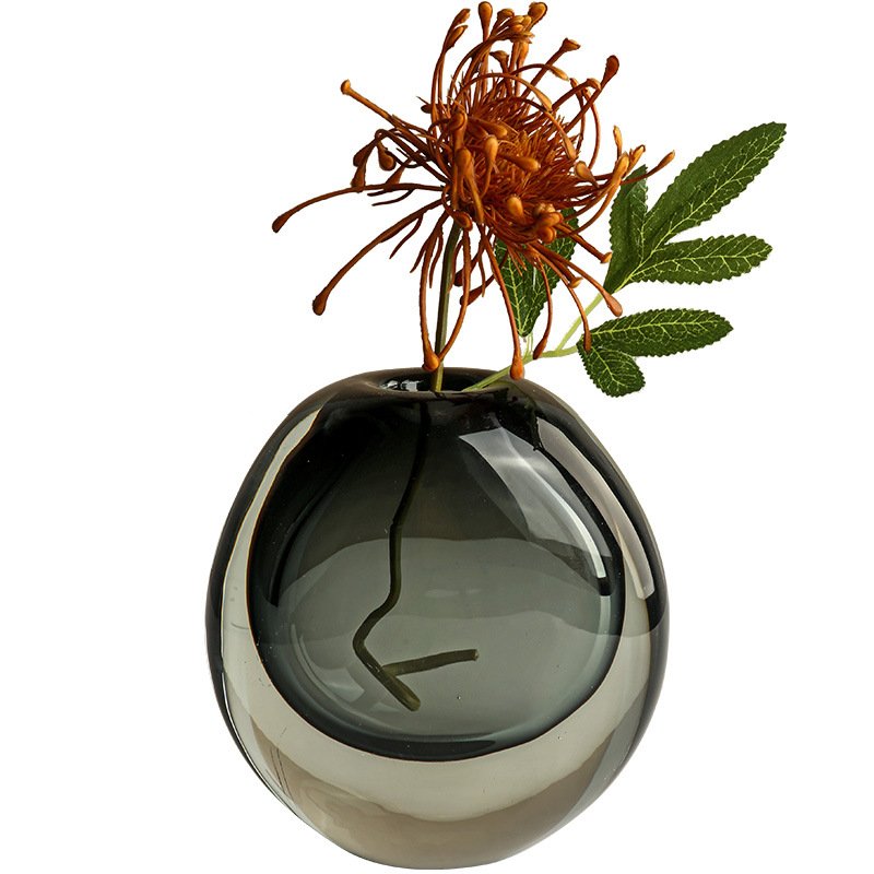 Premium Heavy-Base Suspended Bubble Glass Vase | Luxury Hand-Blown Double-Layer Art Vessel - Image 6
