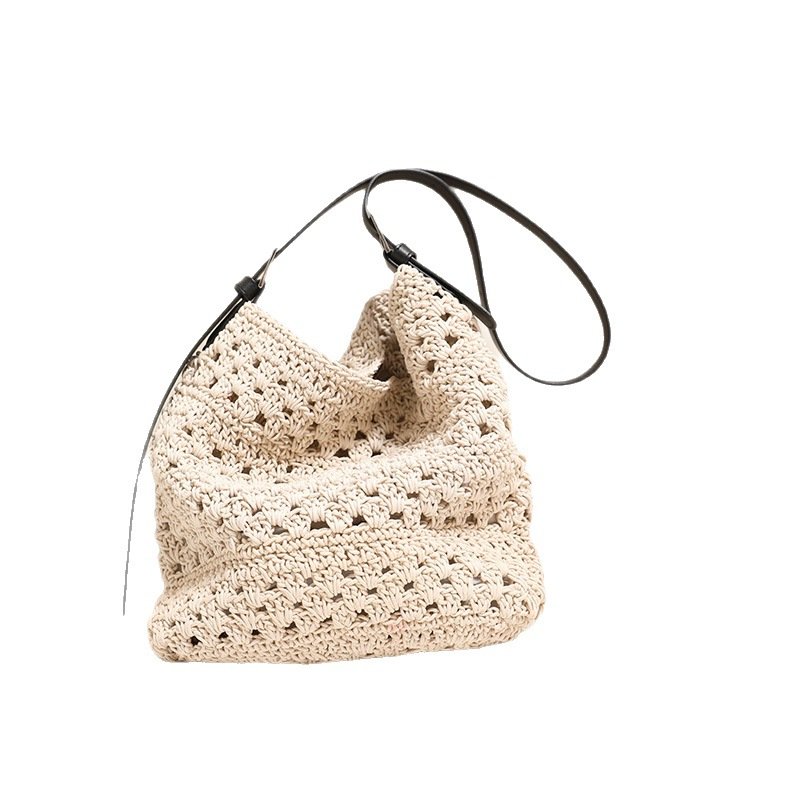 The Solana Mixed-Stitch Crochet Hobo: Vibrant Summer Slouch Bag - Image 5