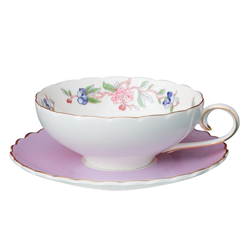 Pastel Blossom & Avian Fine Bone China Tea Collection | Scalloped Macaron Series - Image 6