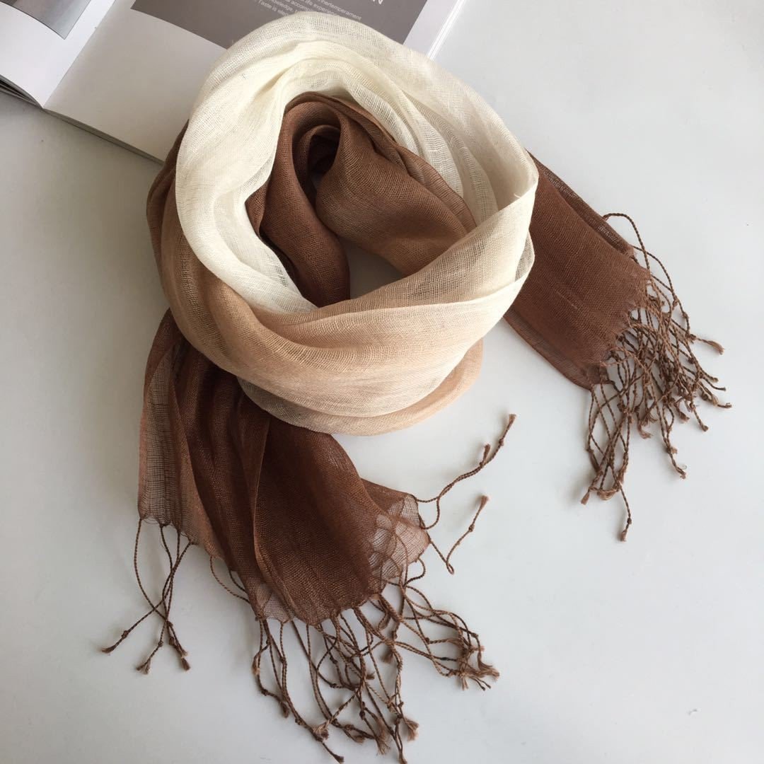Earthbound Melodies: The Chestnut & Espresso Multi-Texture Scarf Collection - Image 29