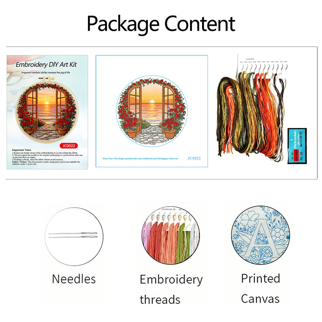 Scenic Serenity: DIY Hand Embroidery Kit Series - Image 14