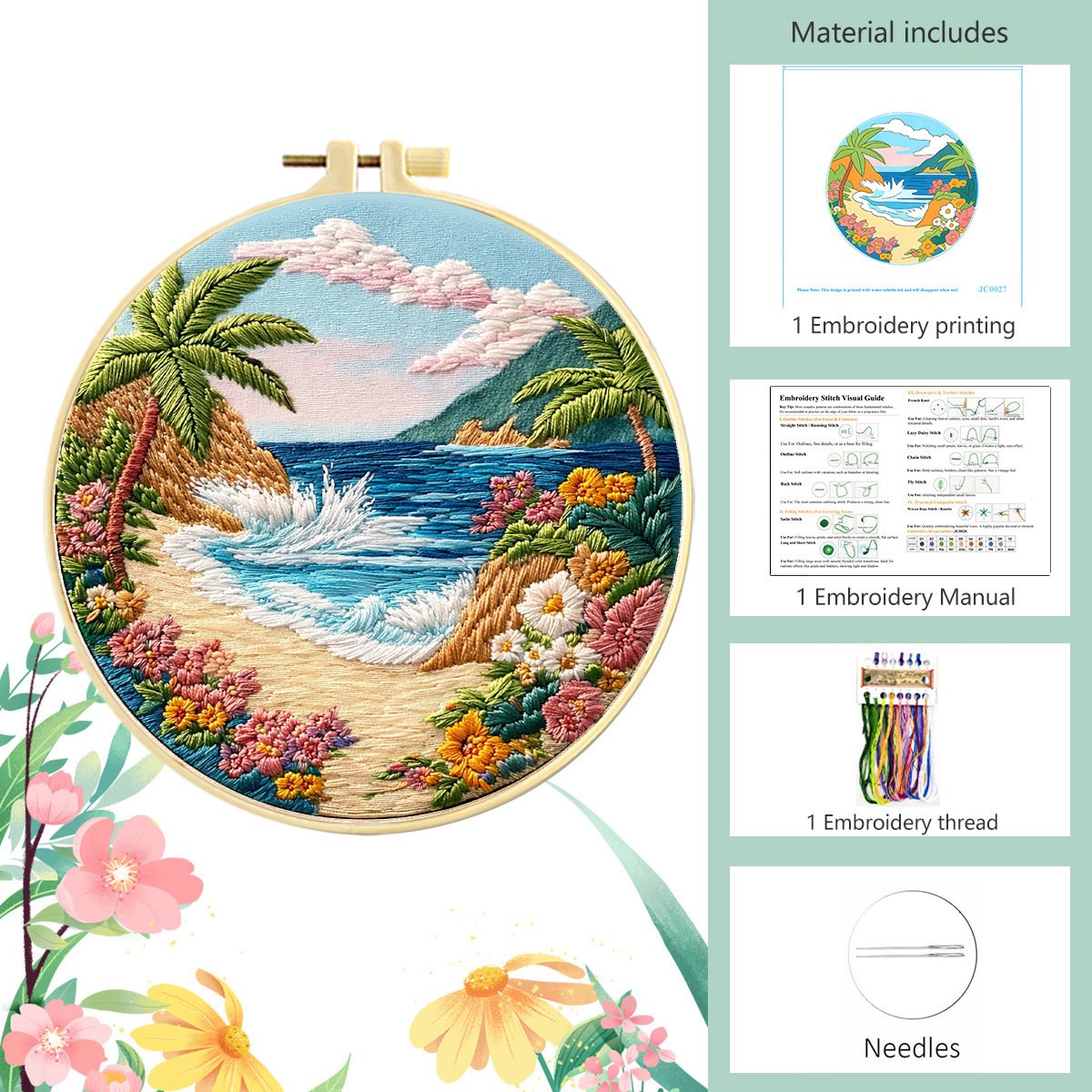 Scenic Serenity: DIY Hand Embroidery Kit Series - Image 13