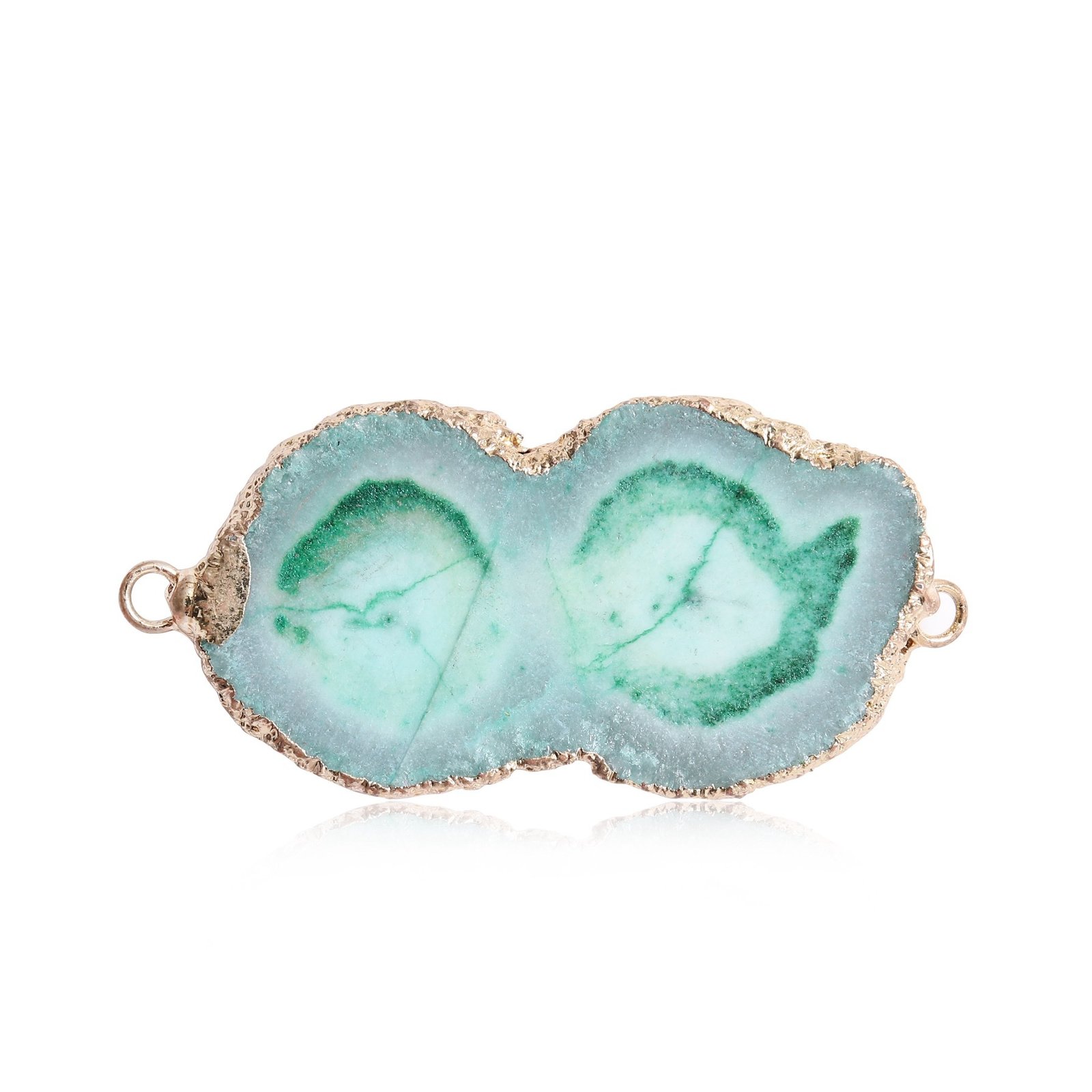 Natural Druzy Geode Agate Slice Connector Collection - Image 7